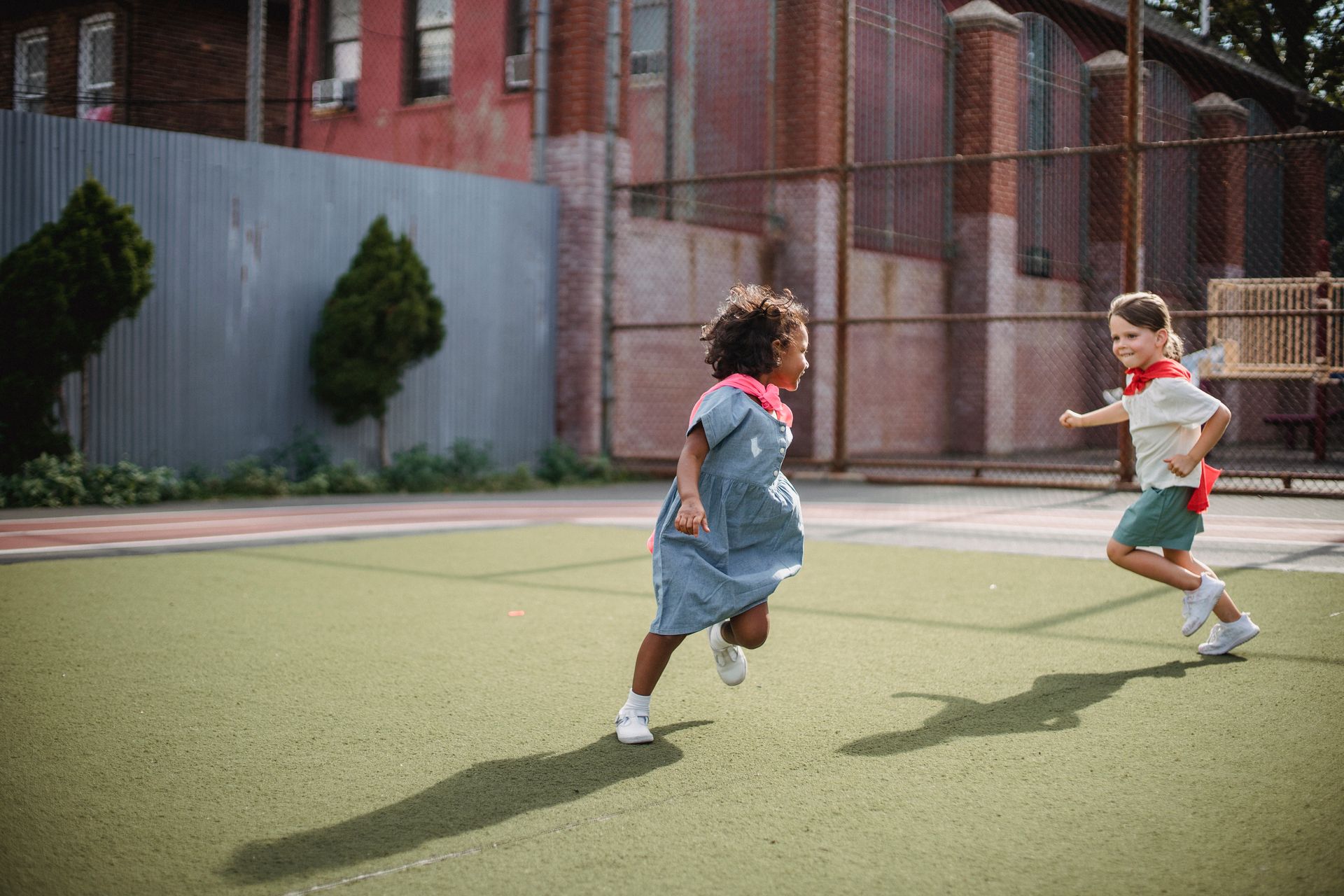 Children enjoying outdoor activities