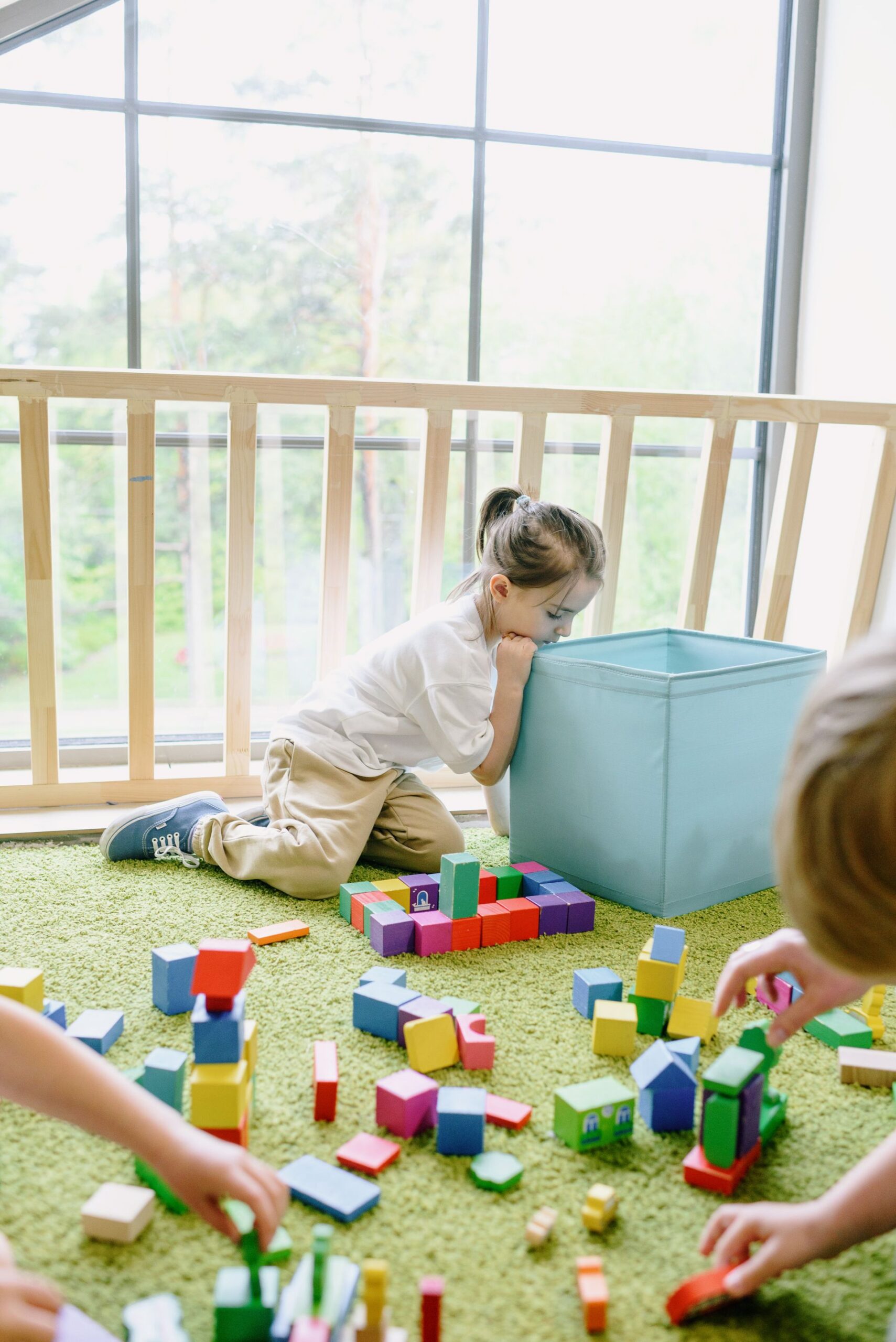 Child exploring and learning